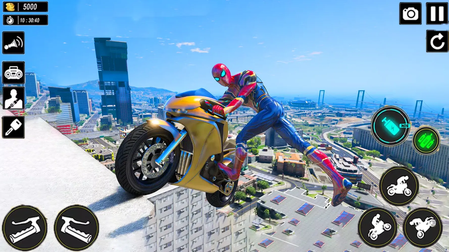 Скриншоты Superhero Tricky Bike Stunt 3D