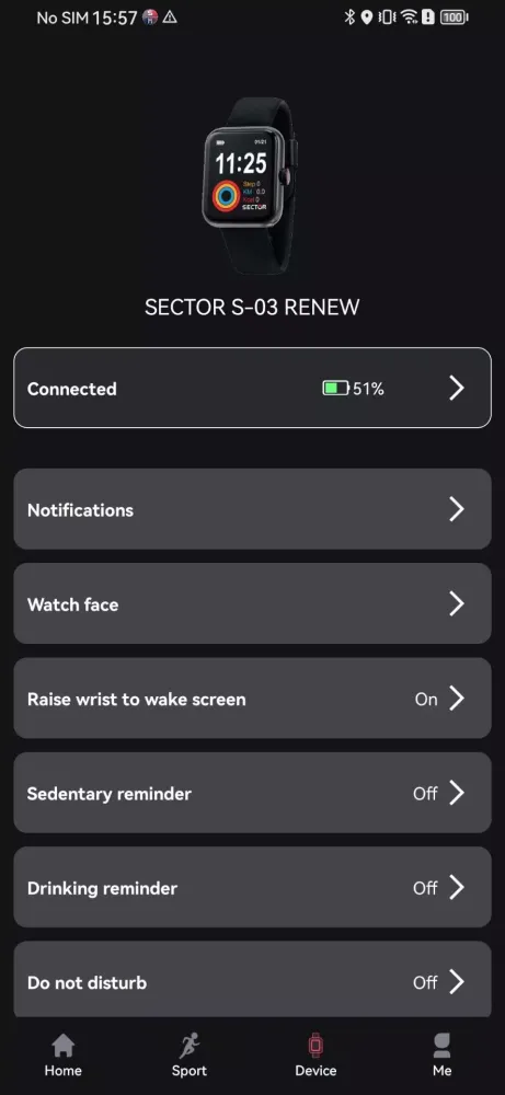 Screenshot di SECTOR&MORELLATO SMARTWATCHES