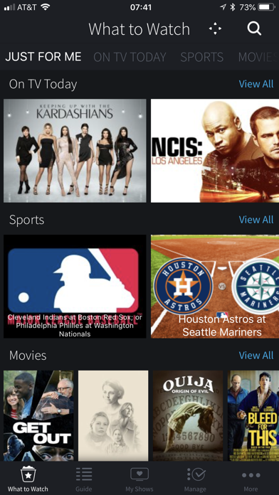 Captures d'écran de SE Next powered by Tivo