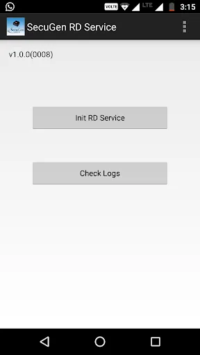 Zrzuty ekranu SecuGen RD Service