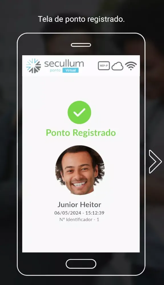Ảnh chụp màn hình của Secullum Ponto Virtual