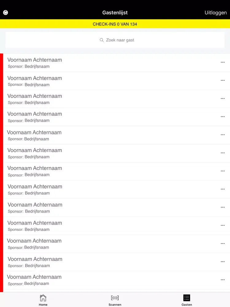 Screenshot di ScanApp NvdL iPad 