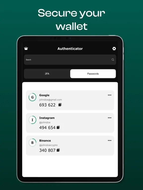 2FA Authenticator • MFA Verify iPad  스크린샷