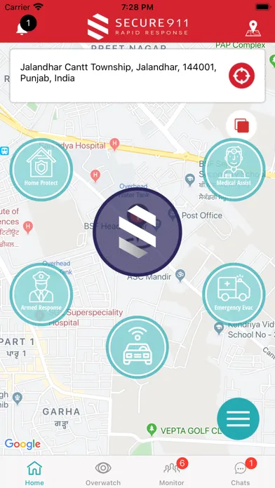 ภาพหน้าจอของ Secure911