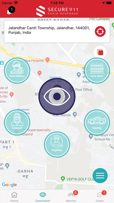 ภาพหน้าจอของ Secure911