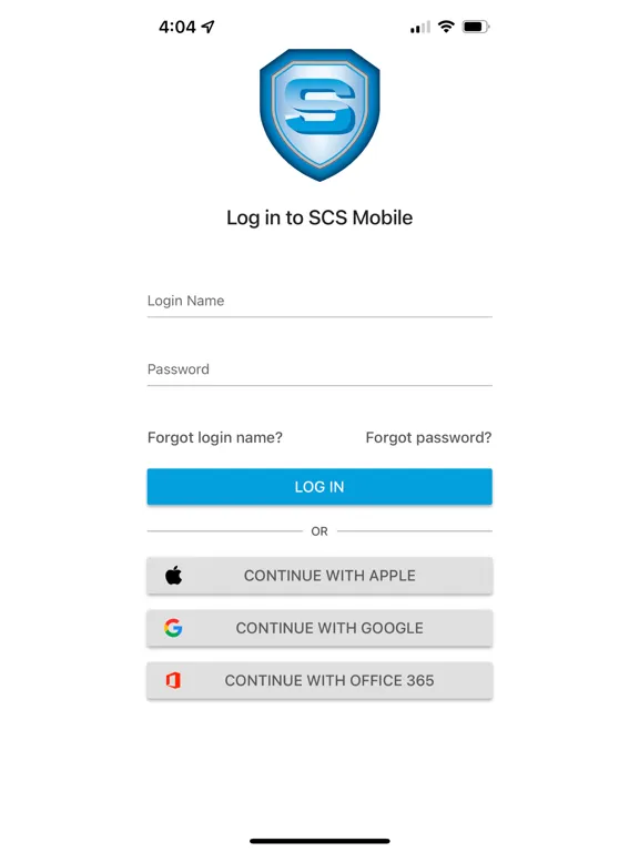 Ảnh chụp màn hình của SCS Mobile iPad 