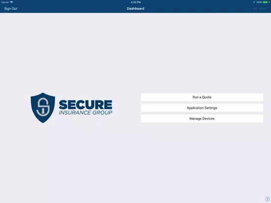 Secure Insurance Group iPad  Screenshots