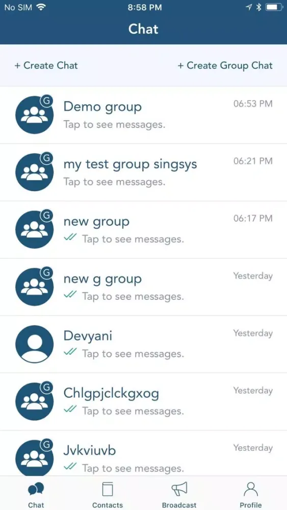 Secure Messenger SANDI Screenshots