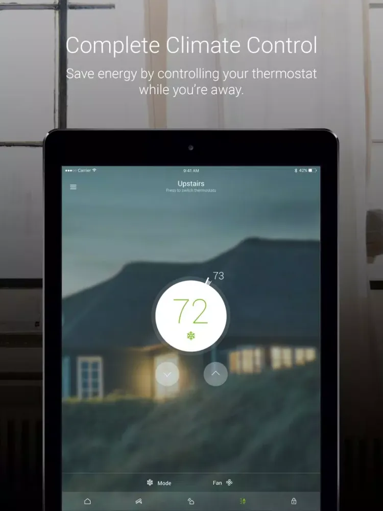 Tangkapan skrin Edge Home Security iPad 