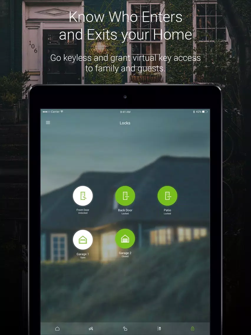 Edge Home Security iPad  Ekran Görüntüleri
