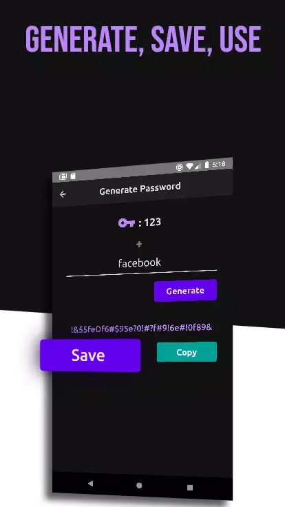 Secure Password Pro, Password Screenshots