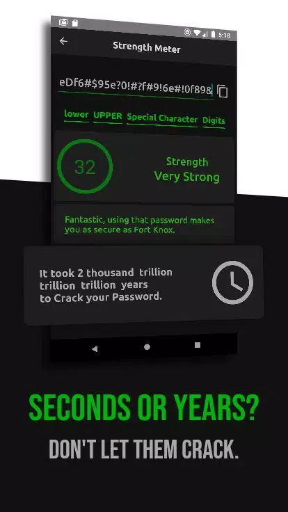 Secure Password Pro, Password Screenshots