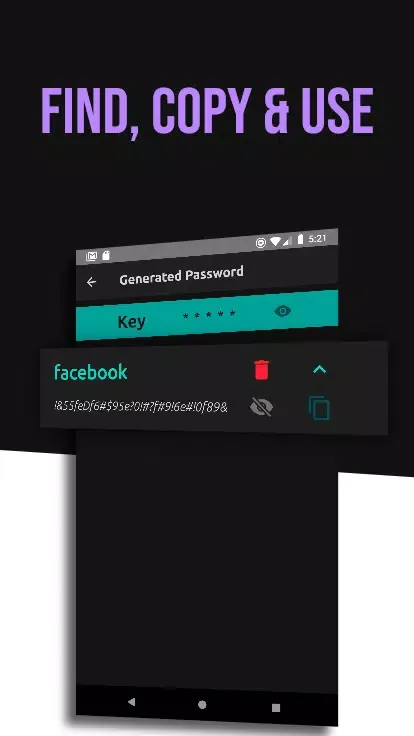 Secure Password Pro, Password Screenshots