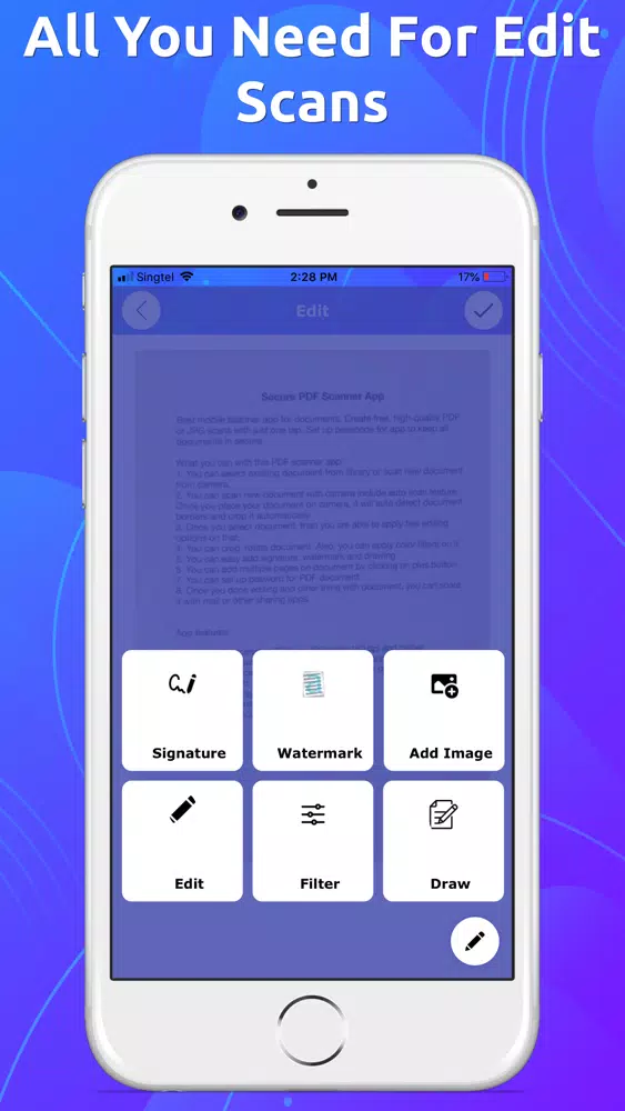 Secure PDF Scanner App OCR应用截图