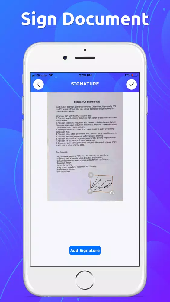 Secure PDF Scanner App OCR应用截图
