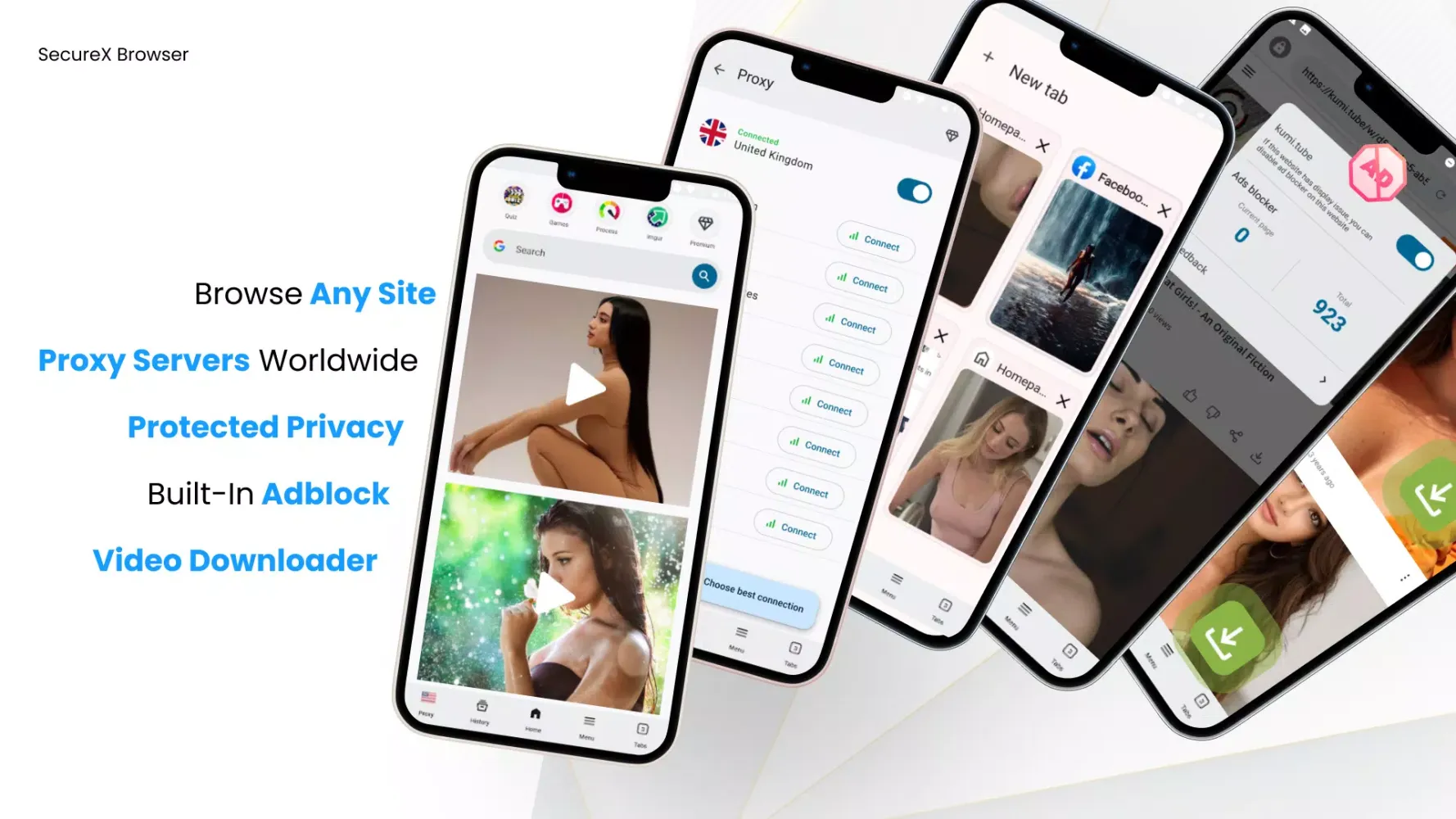 SecureX - Safe Proxy Browser Ekran Görüntüleri