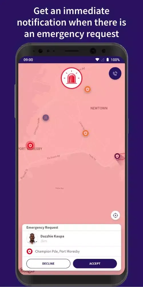 Tangkapan layar Responder Mobile