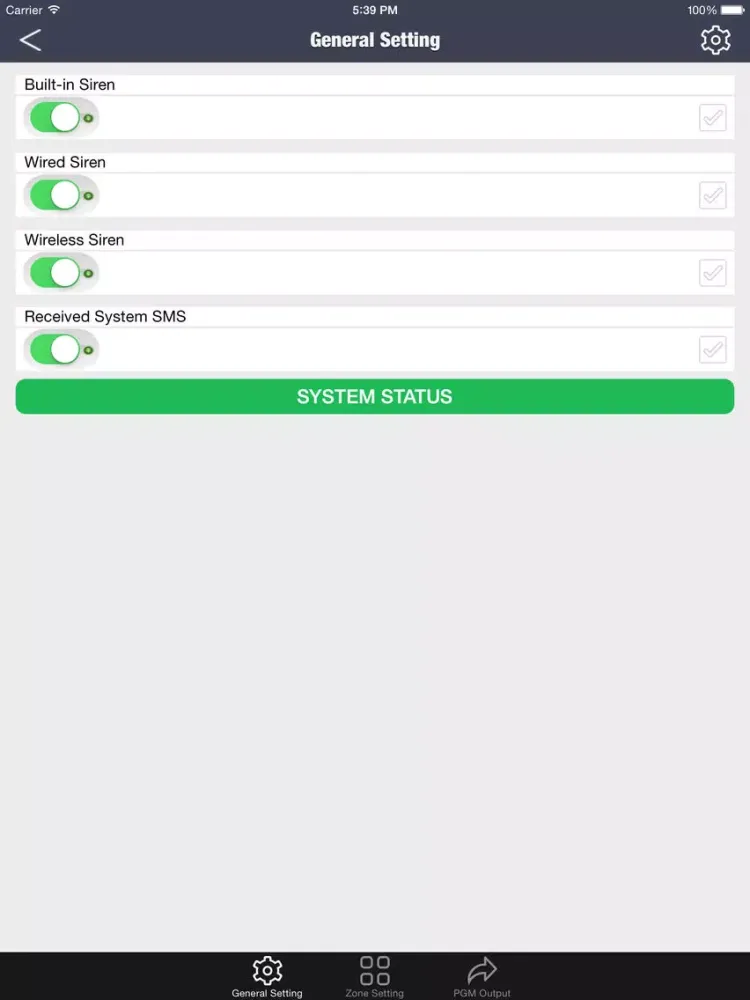 Tangkapan skrin Gripen Guard iPad 