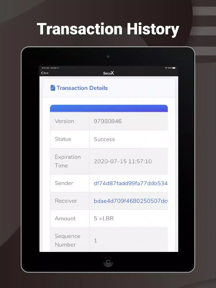 LibraXPay iPad  스크린샷