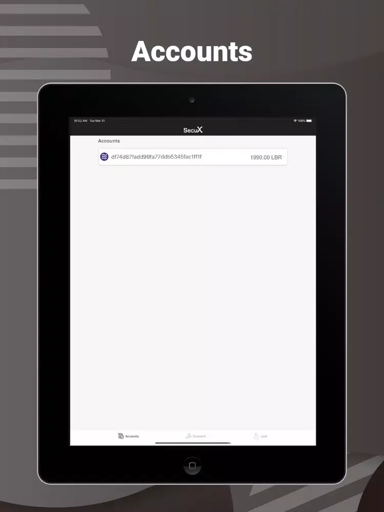 LibraXPay iPad  스크린샷