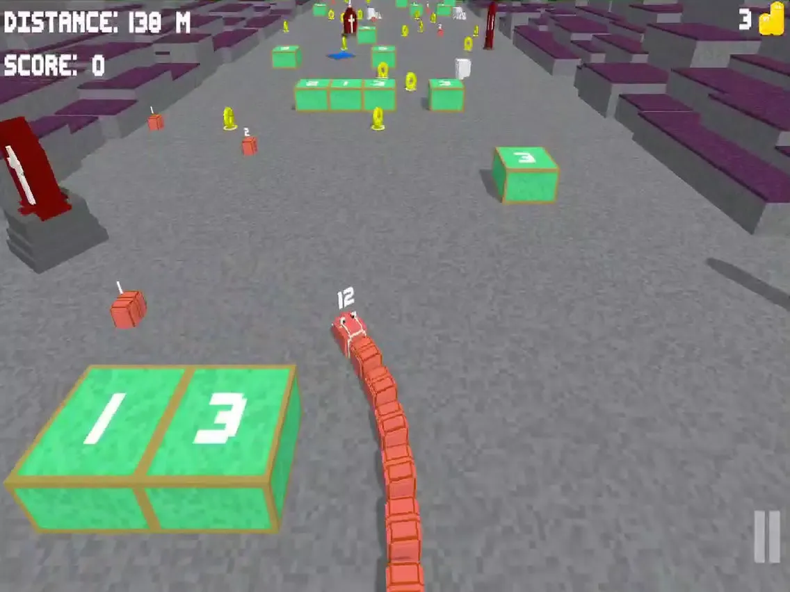 ภาพหน้าจอของ Snaker Road - Snakes vs Blocks iPad 