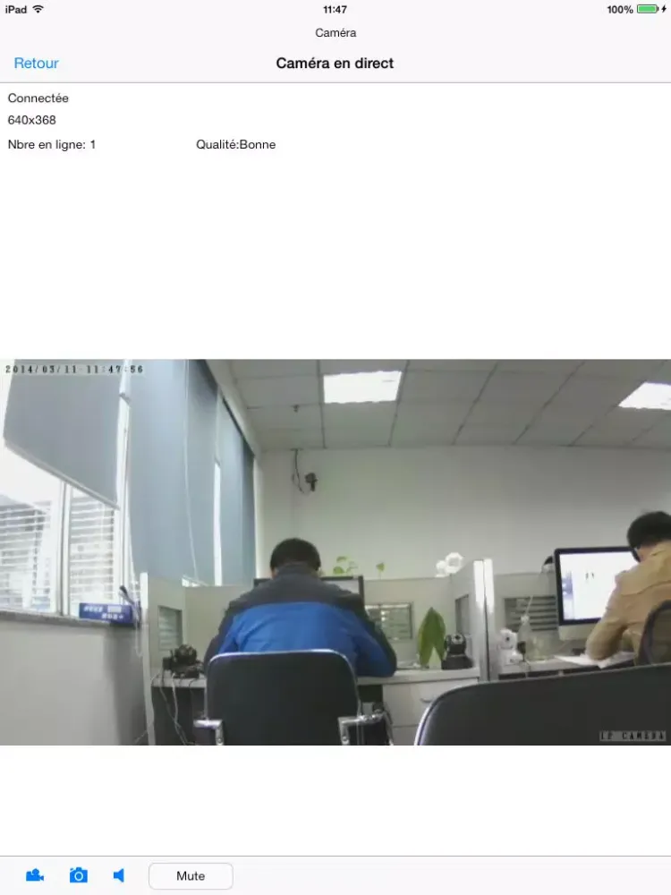 Capturas de tela do EASYCAM iPad 
