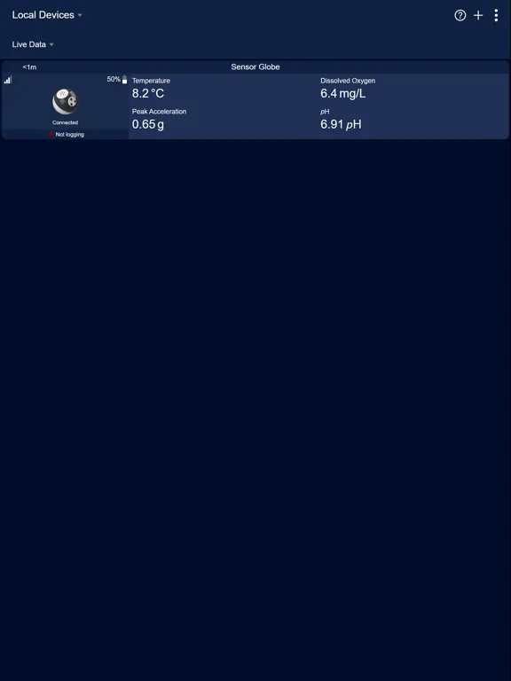 Sensor Globe iPad  Screenshots