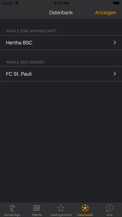 Tangkapan skrin Bundesliga DB