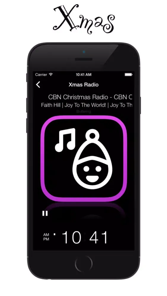 Tangkapan layar Xmas Internet Radio