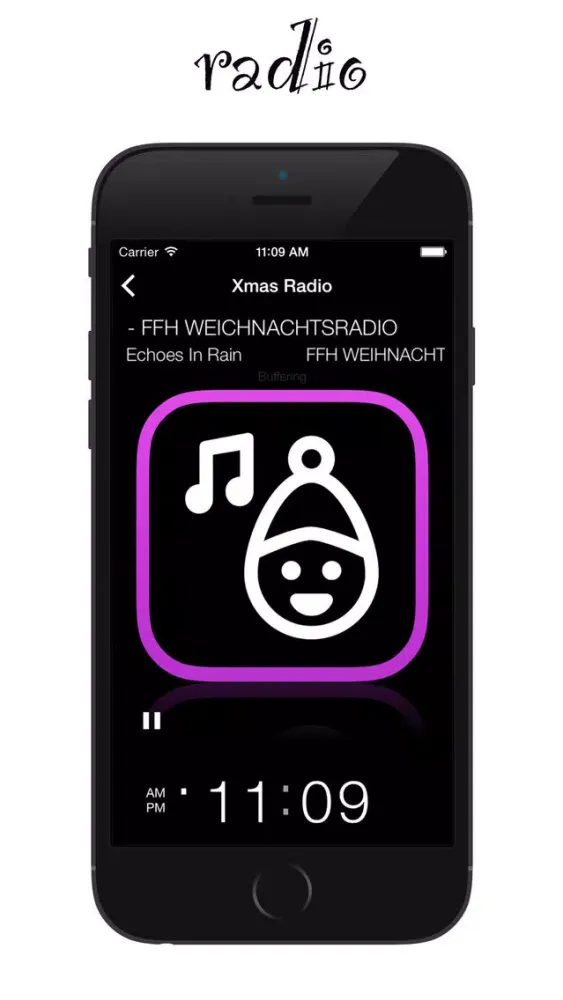Tangkapan layar Xmas Internet Radio