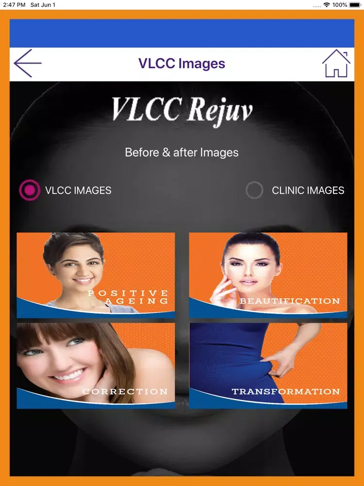VLCC Rejuv iPad  スクリーンショット