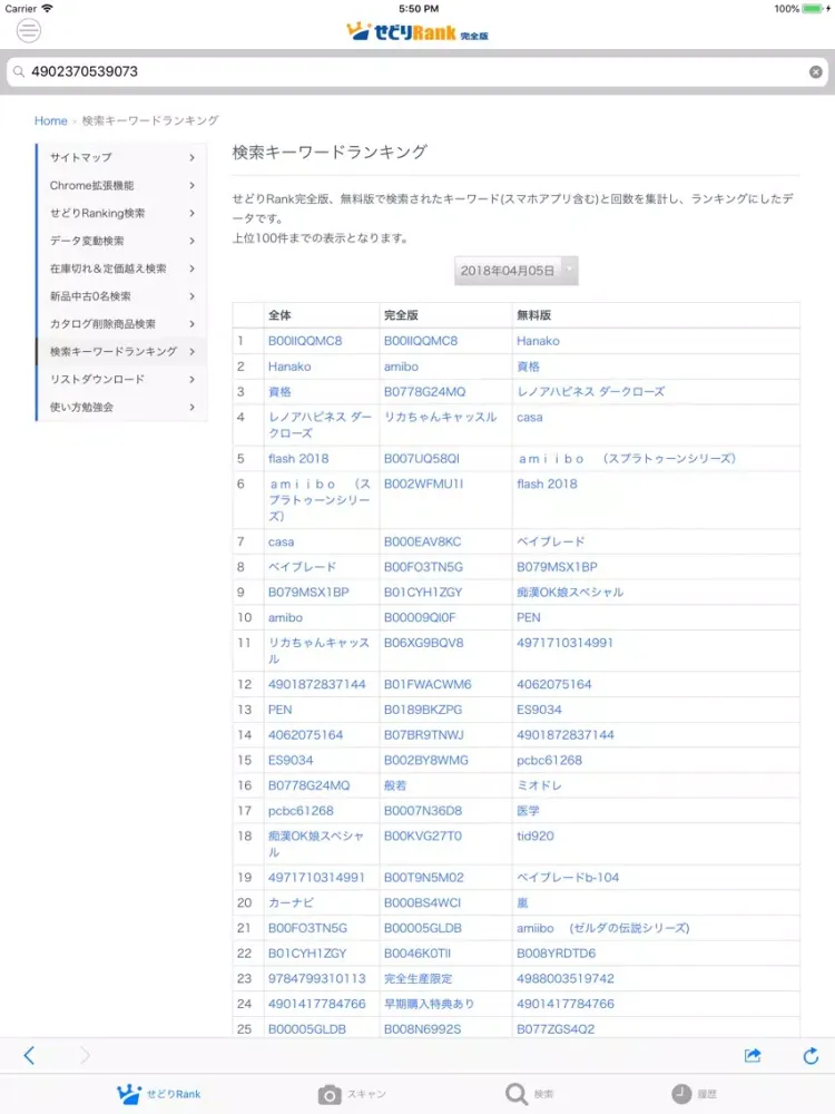 Zrzuty ekranu せどりRank 完全版 iPad 