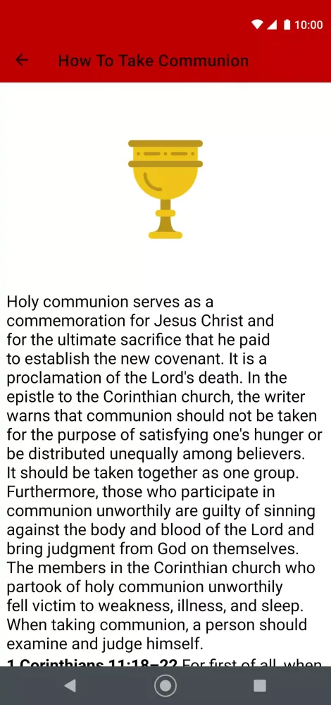 Holy Communion Ekran Görüntüleri