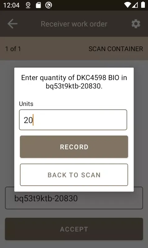 Ảnh chụp màn hình của Remington Scanner