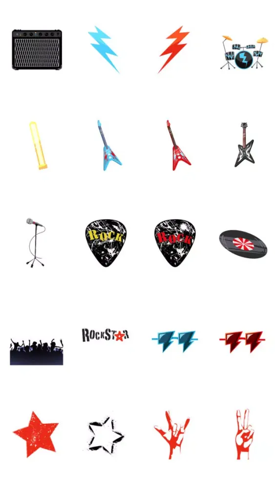 Captures d'écran de Stickers: Rock Star