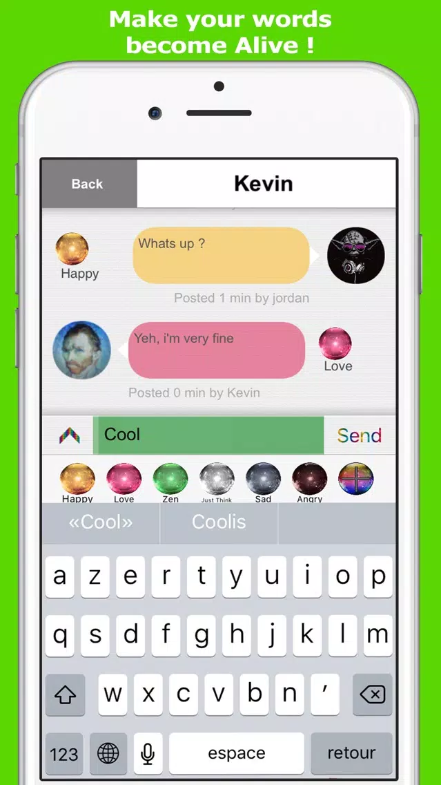 Capturas de tela do Thinks Messenger