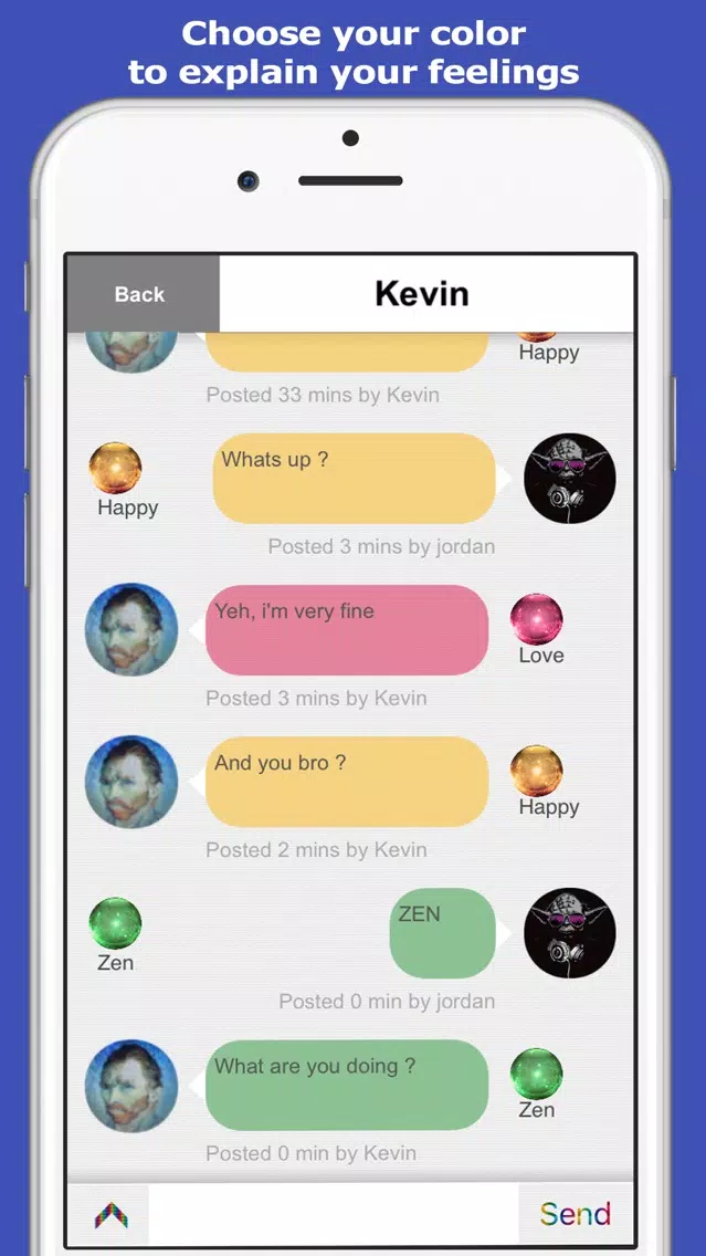 Capturas de tela do Thinks Messenger