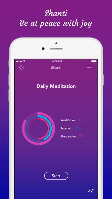 Shanti - Meditation Timer स्क्रीनशॉट