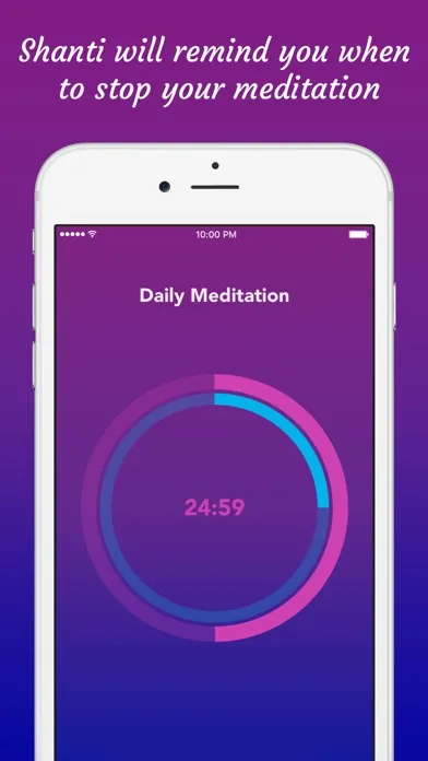 Shanti - Meditation Timer स्क्रीनशॉट