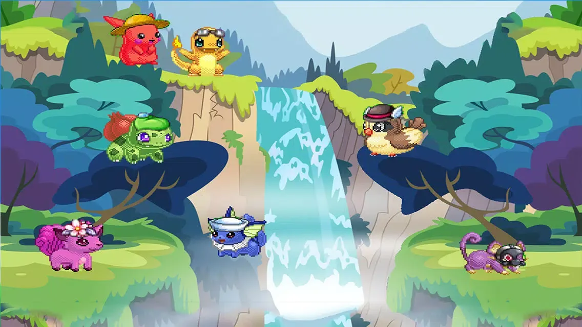 Yellow Cutie Monsters World Evolution- Mini Animal Survival Escape 스크린샷