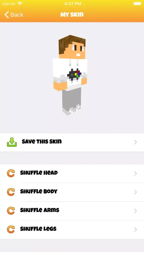 Captures d'écran de Million Skins for Minecraft PE