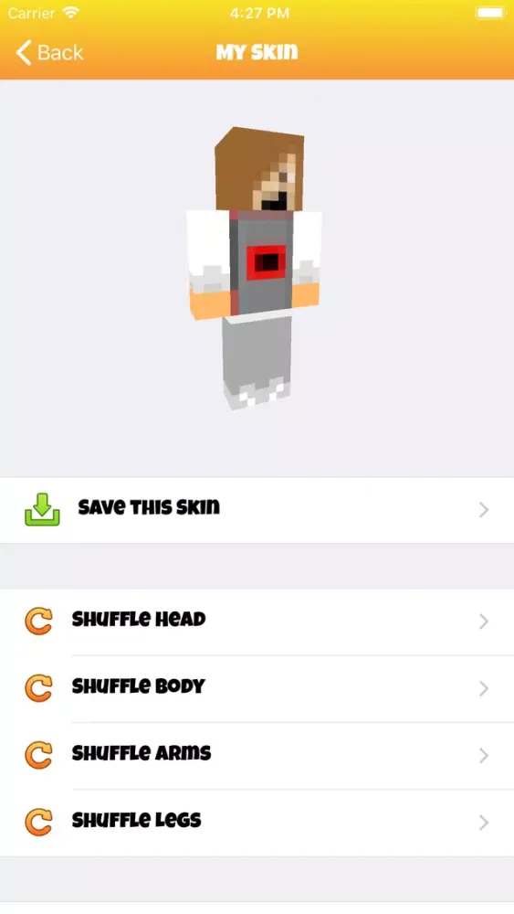 Captures d'écran de Million Skins for Minecraft PE