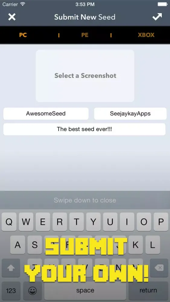 ภาพหน้าจอของ Seeds Pro for Minecraft