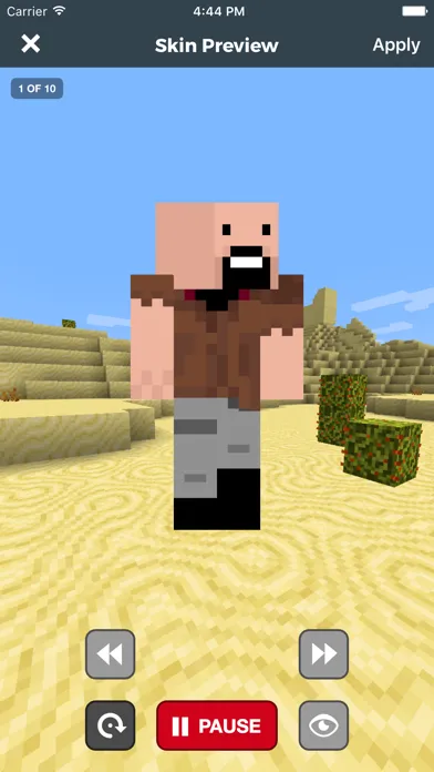 Tangkapan skrin Skin Stealer Pro for Minecraft