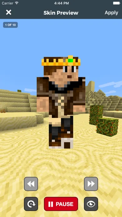 Tangkapan skrin Skin Stealer Pro for Minecraft