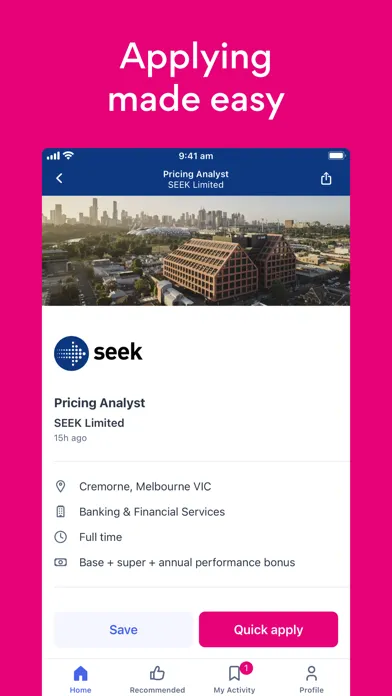 Zrzuty ekranu SEEK Jobs - Job Search