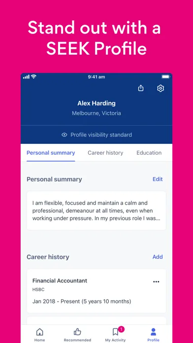 Zrzuty ekranu SEEK Jobs - Job Search