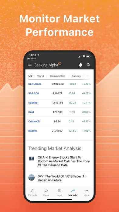 Seeking Alpha: News & Analysis Screenshots