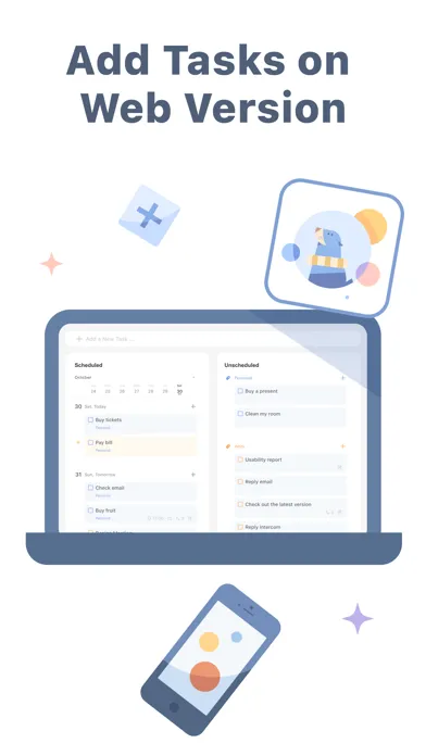Captures d'écran de WaterDo: To Do List & Notes