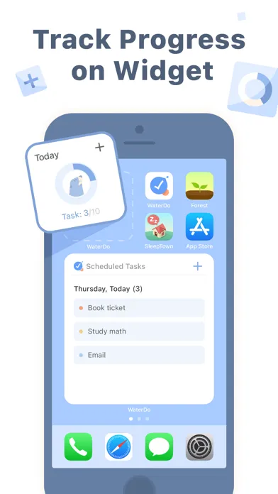 Captures d'écran de WaterDo: To Do List & Notes